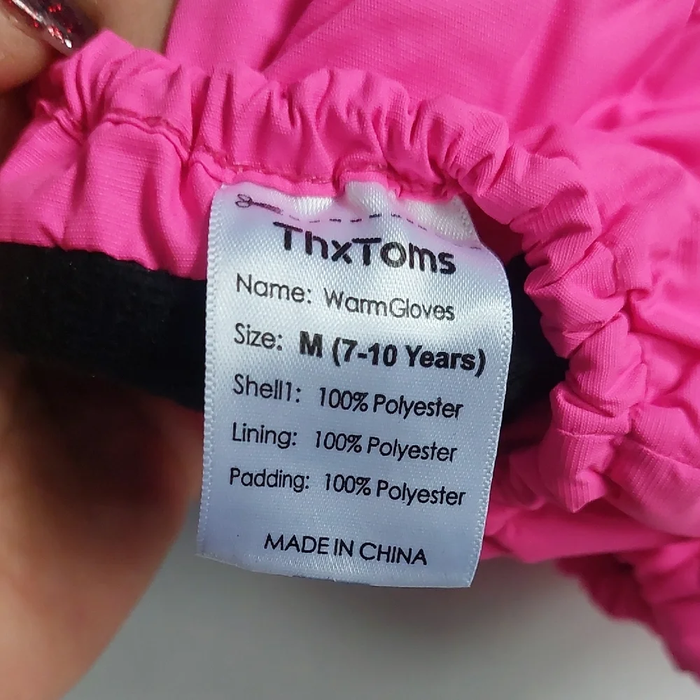 ThxToms Warm Gloves Winter Waterproof ‎ Snow Girls M 7-10 Years
